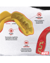 Protector Bucal Safejawz Marvel Iron Man – Tecnología Avanzada, Doble Capa y Ajuste Fluid Fit™ de Alto Rendimiento