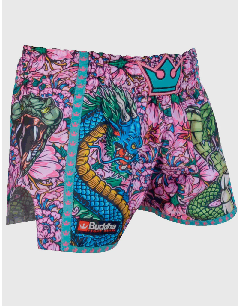 Buddha Paradise Muay Thai Shorts | Premium Design for Kickboxing and K1