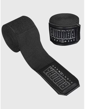 Black Buddha Boxing Bandages 4.5M Semi-Elastic | Il Coliseum